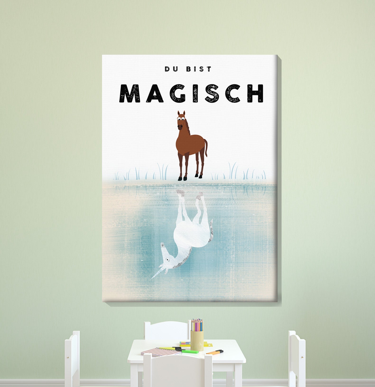 Du bist MAGISCH - Leinwand - Kindermut