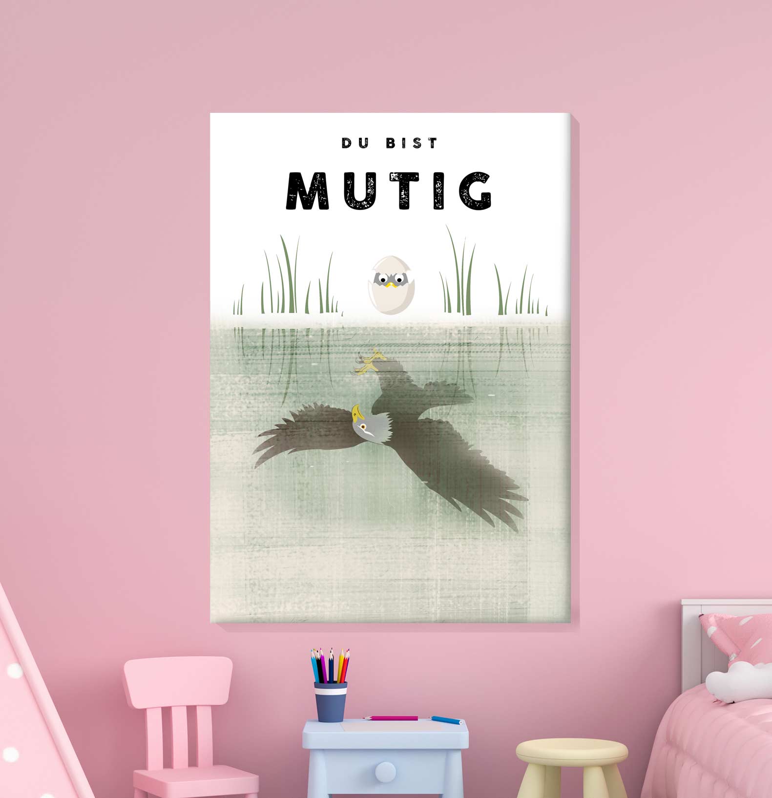 Du bist MUTIG - Leinwand - Kindermut