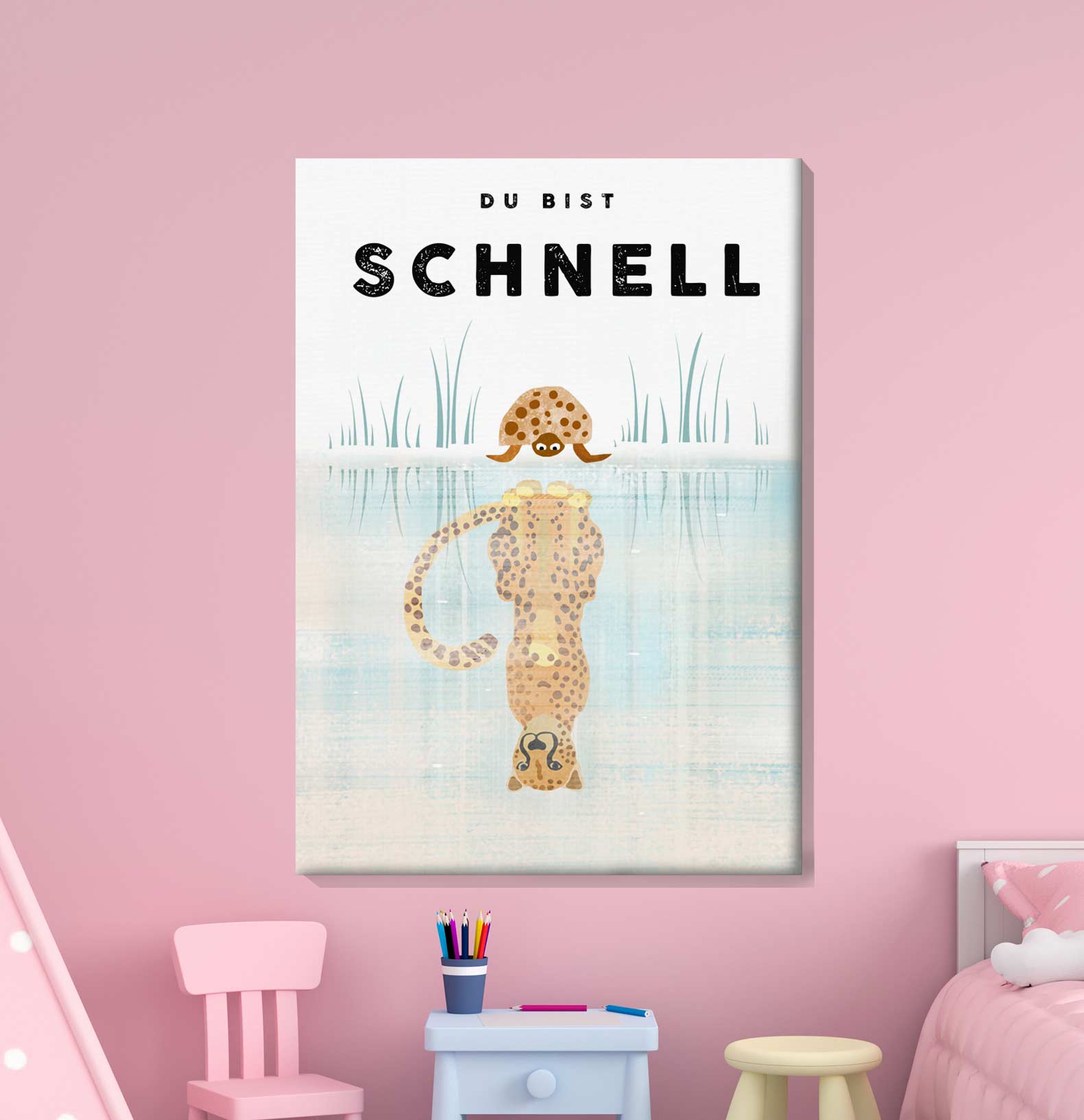 Du bist SCHNELL - Leinwand - Kindermut