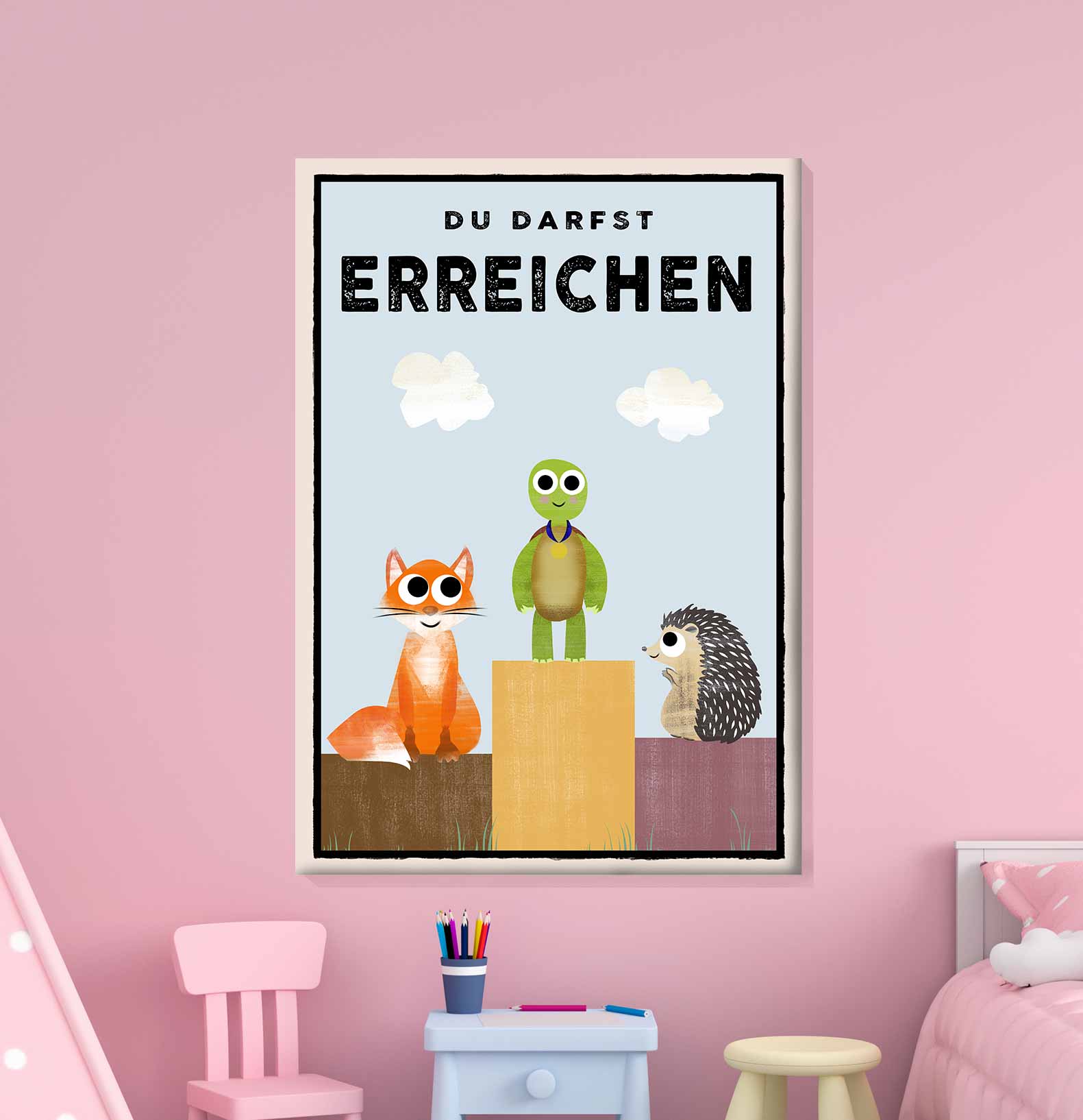 Du darfst ERREICHEN - Leinwand - Kindermut