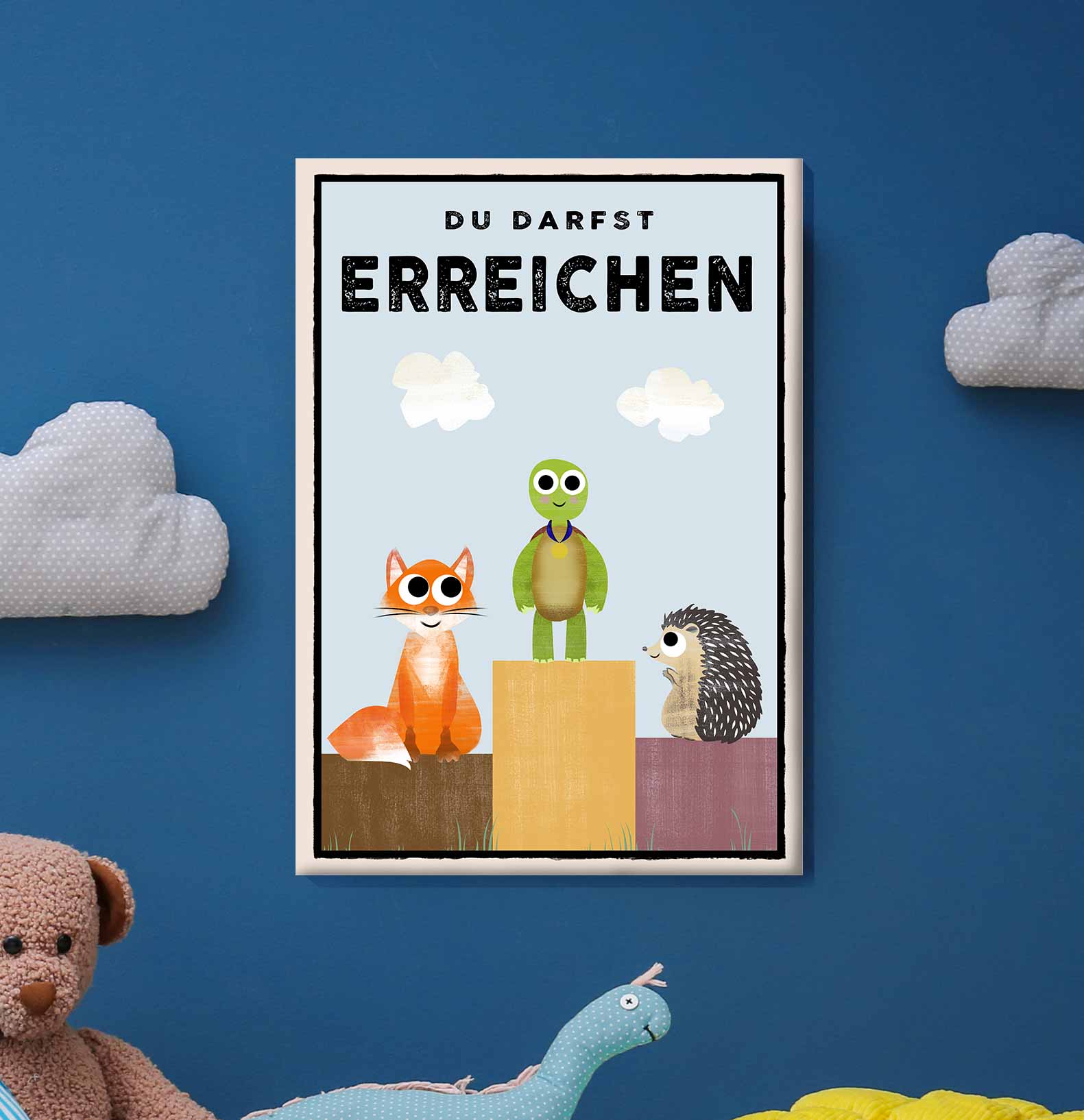 Du darfst ERREICHEN - Leinwand - Kindermut