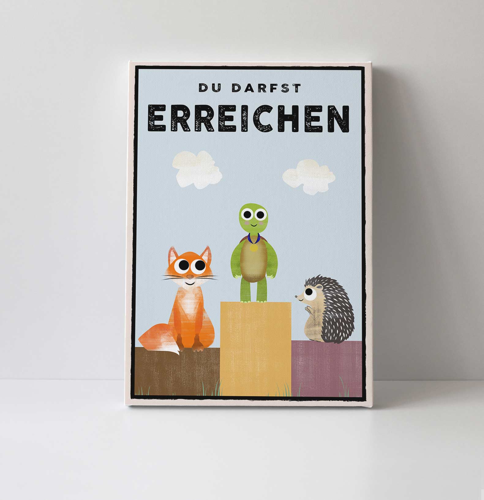 Du darfst ERREICHEN - Leinwand - Kindermut