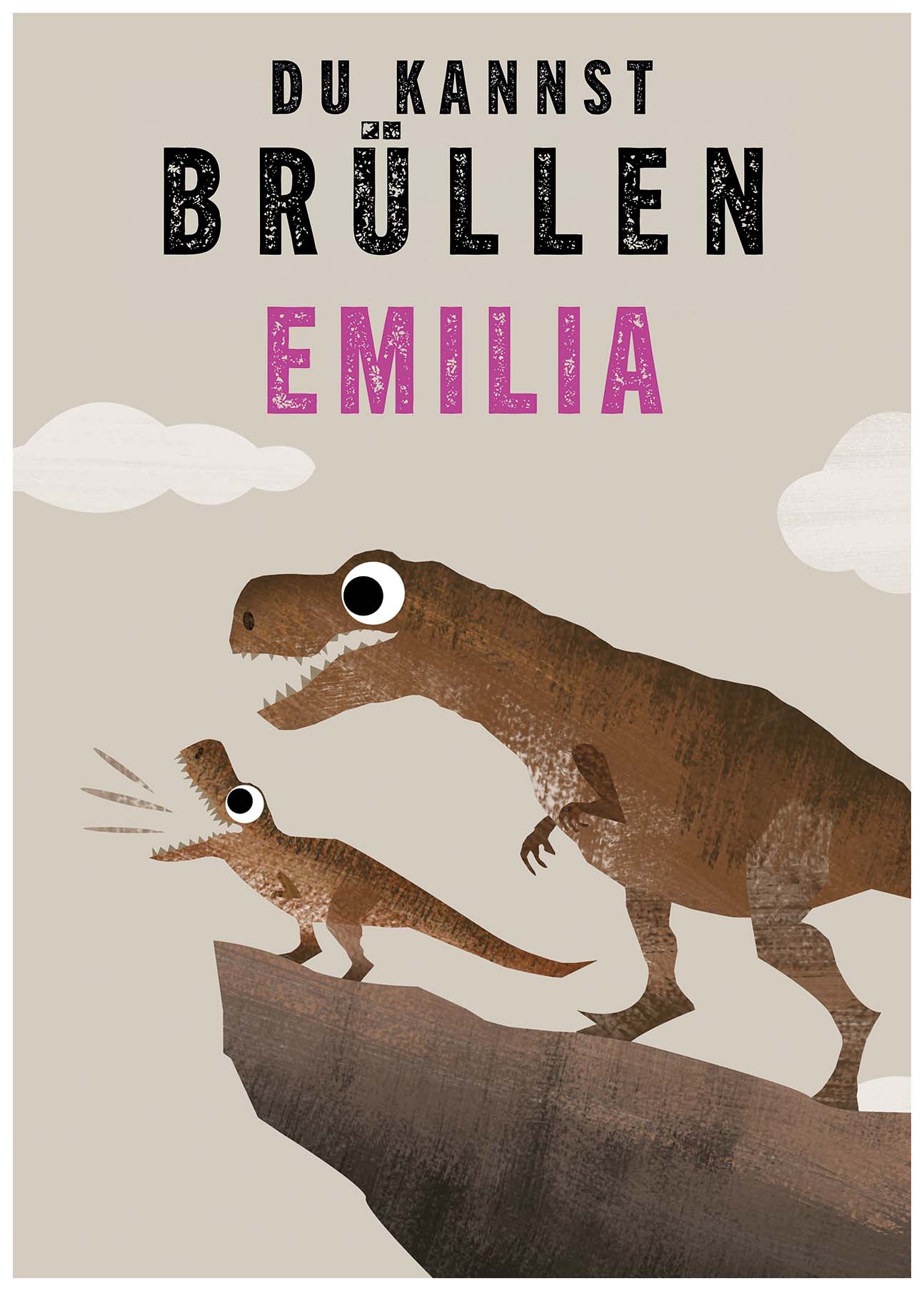 Du kannst brüllen mit Namen personalisiert - Kindermut