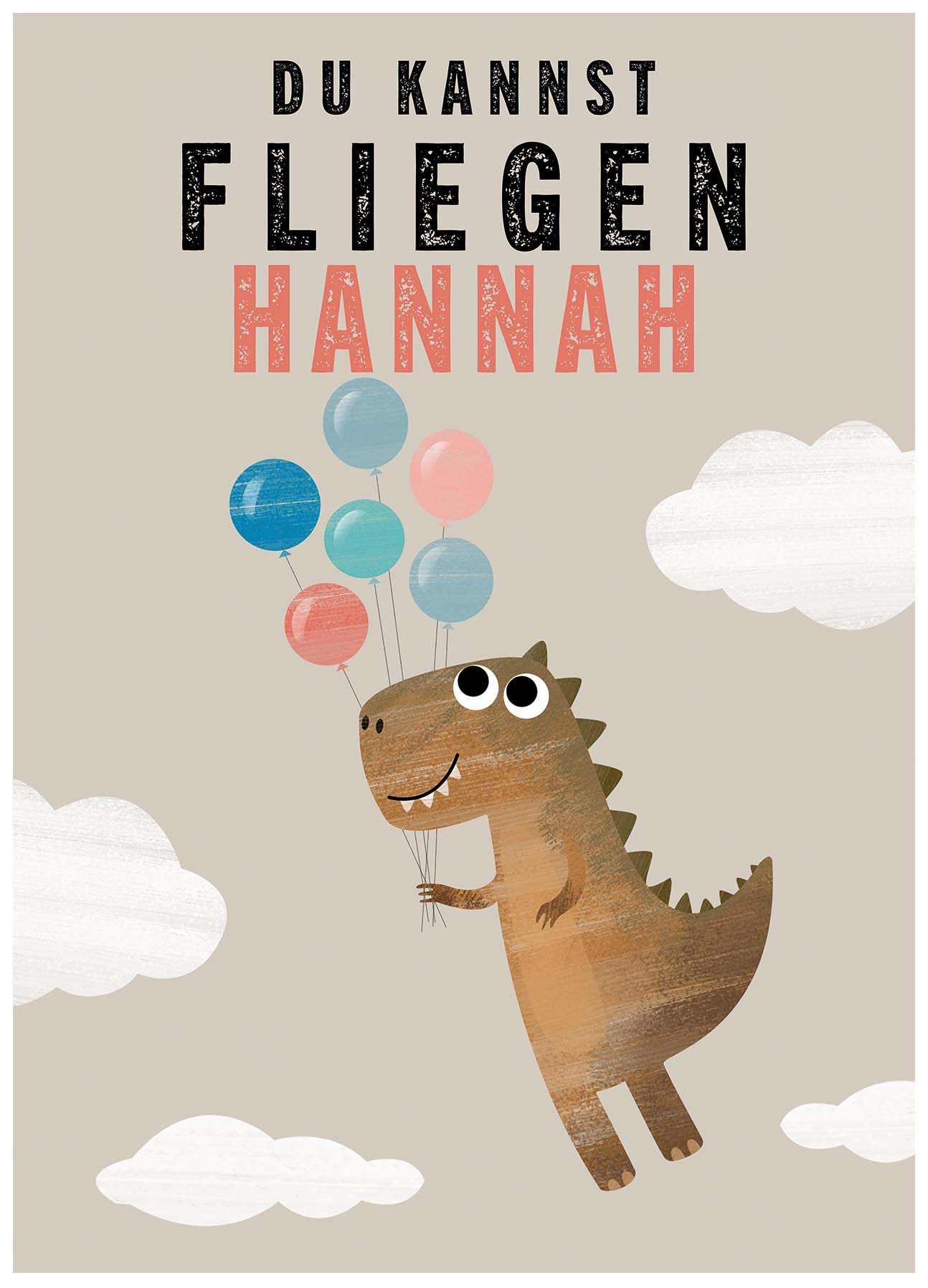 Du kannst fliegen mit Namen personalisiert - Kindermut