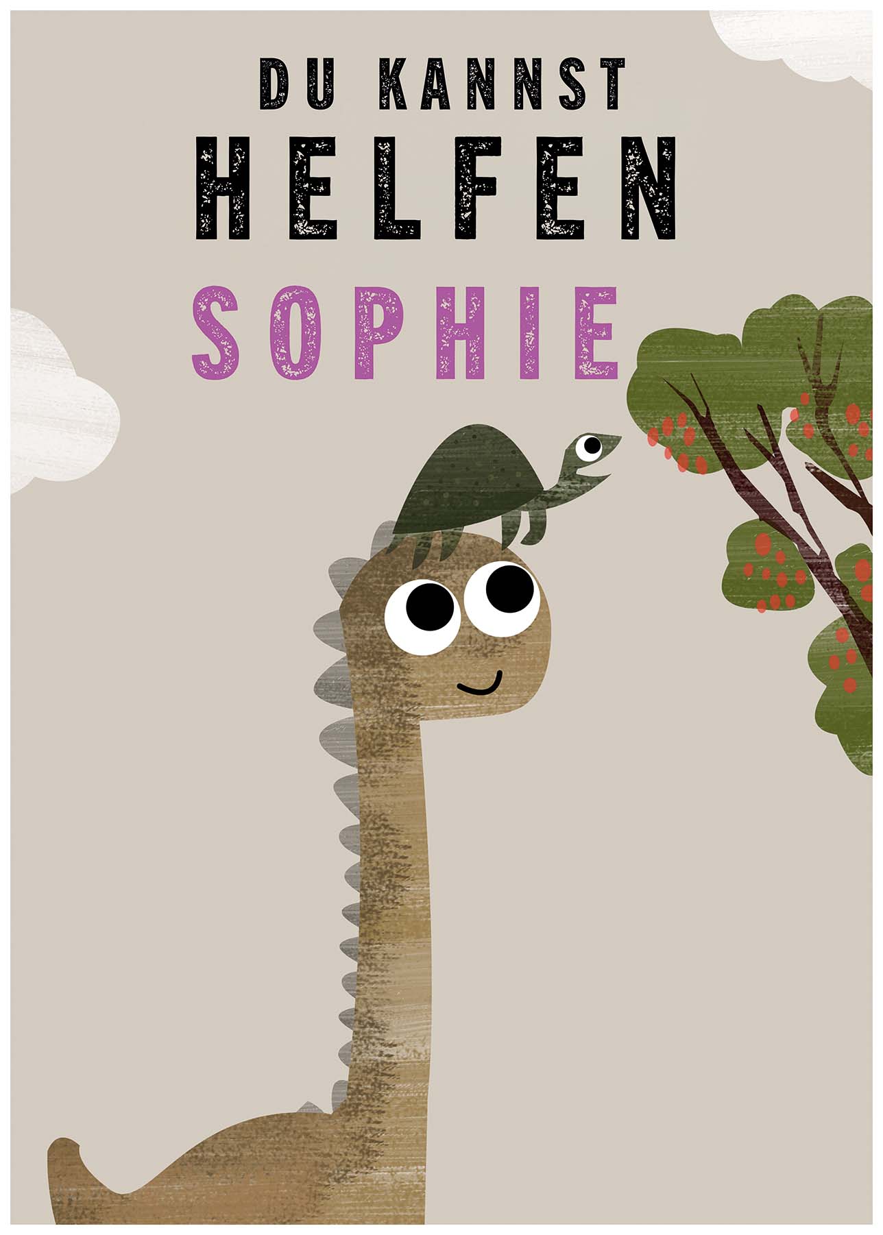 Du kannst helfen mit Namen personalisiert - Kindermut