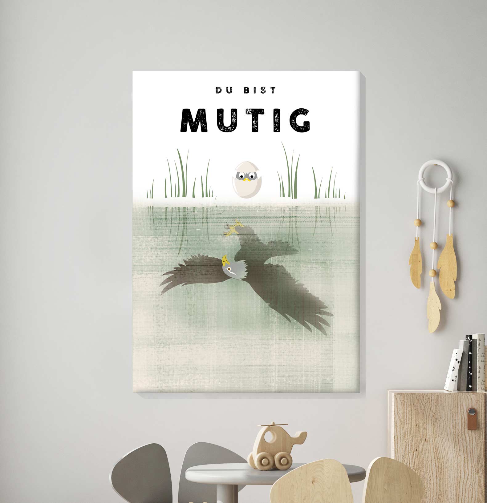 Spiegelbild Sparpaket - 4er Leinwand Set - Kindermut