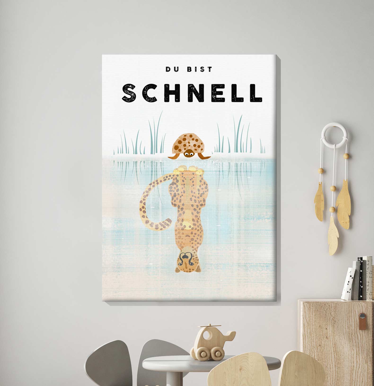 Spiegelbild Sparpaket - 4er Leinwand Set - Kindermut