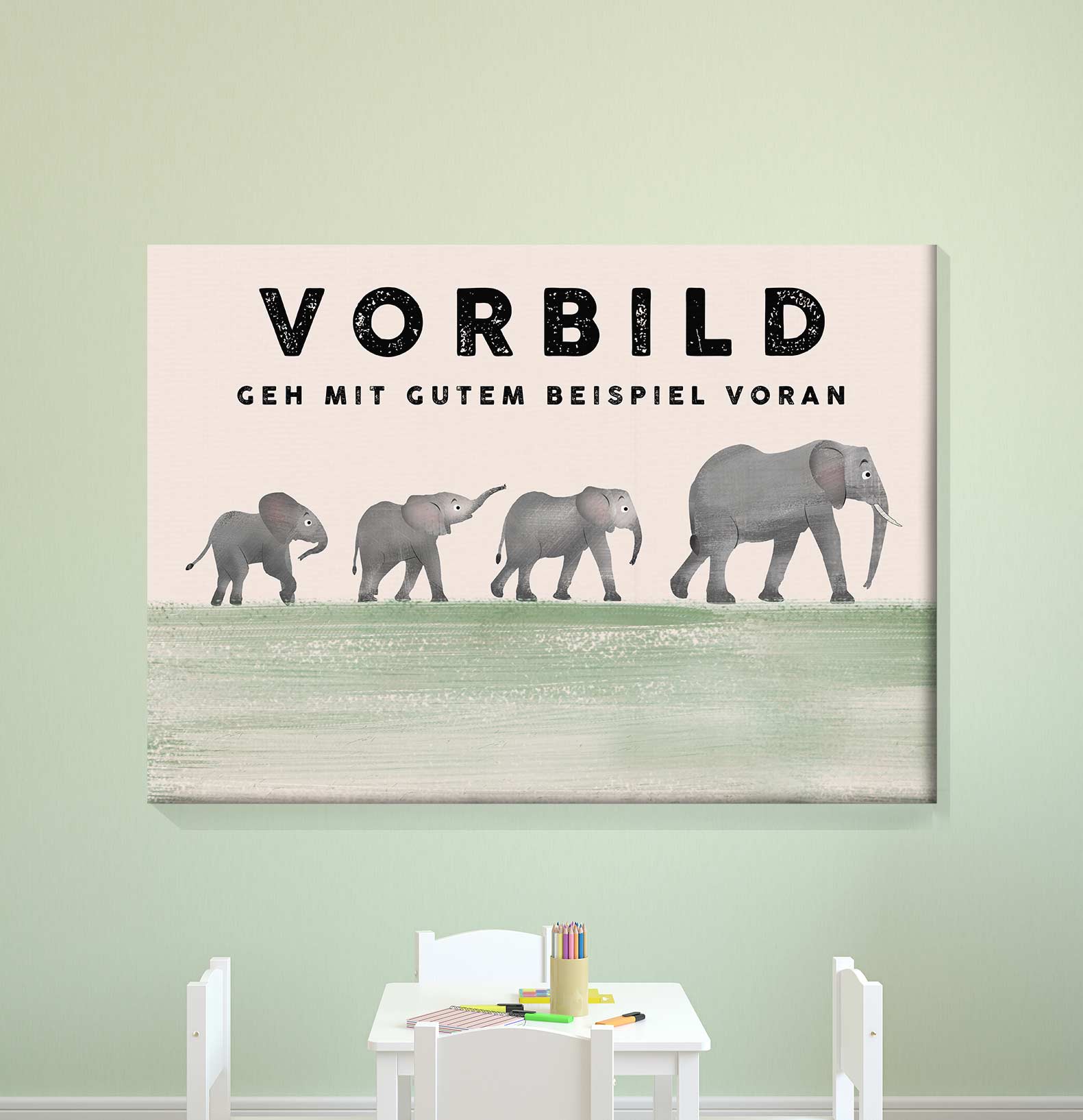 Vorbild - Leinwand - Kindermut