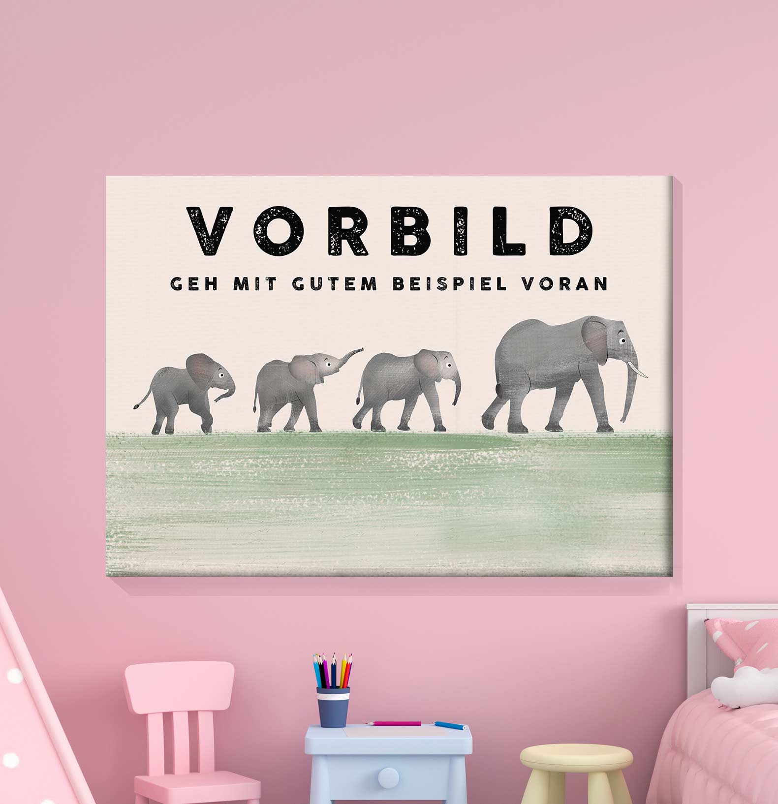 Vorbild - Leinwand - Kindermut