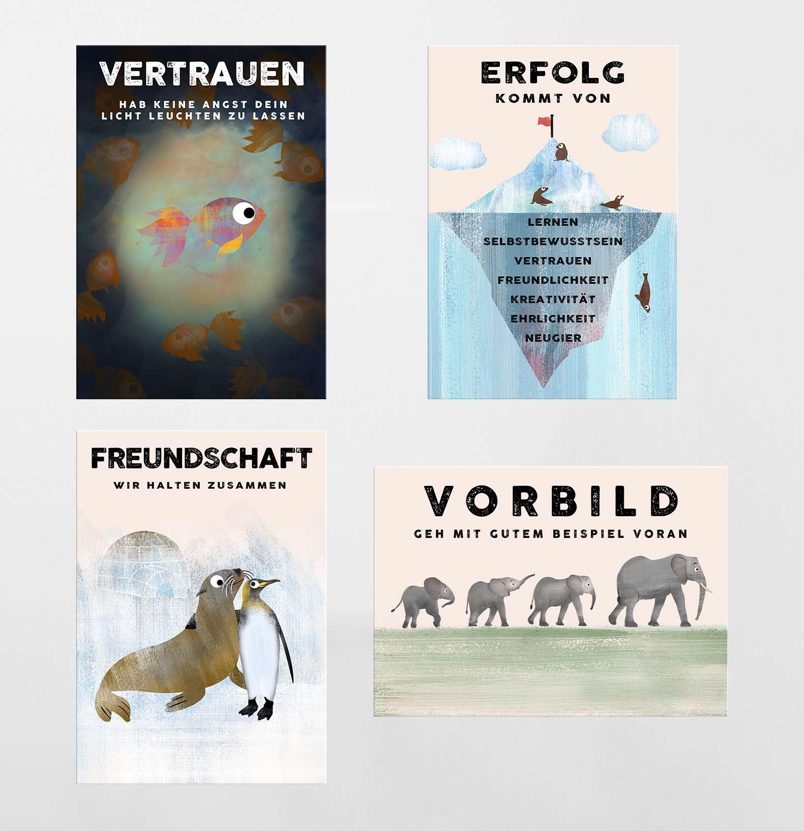 Zukunftshorizonte Sparpaket - A5 Postkarten Set - Kindermut