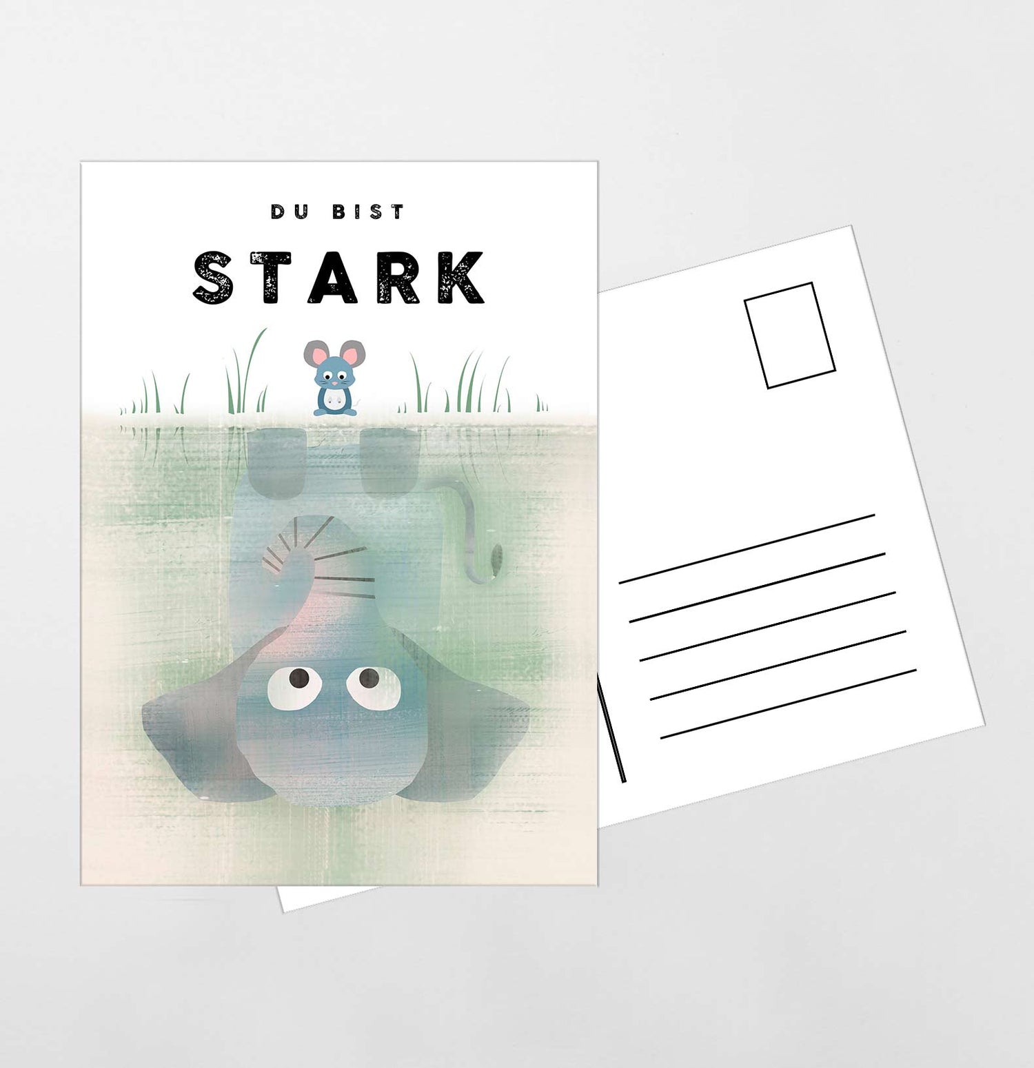 Du bist STARK - A5 Postkarte - Kindermut