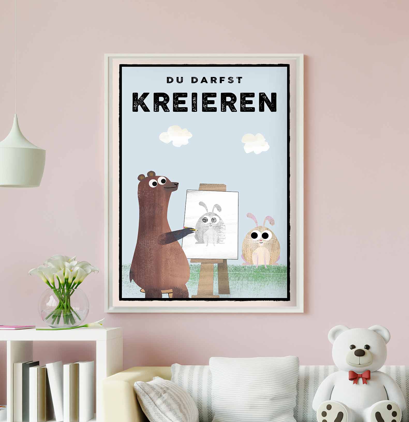 Du darfst KREIEREN - Poster - Kindermut
