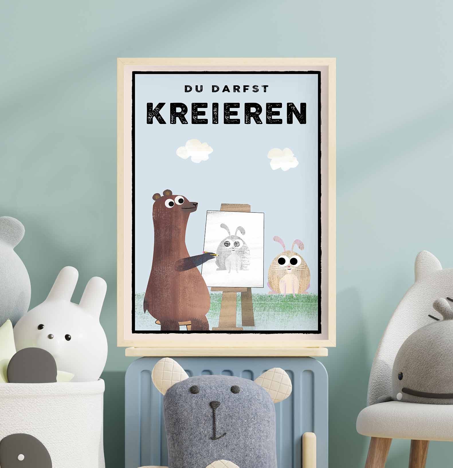 Du darfst KREIEREN - Poster - Kindermut
