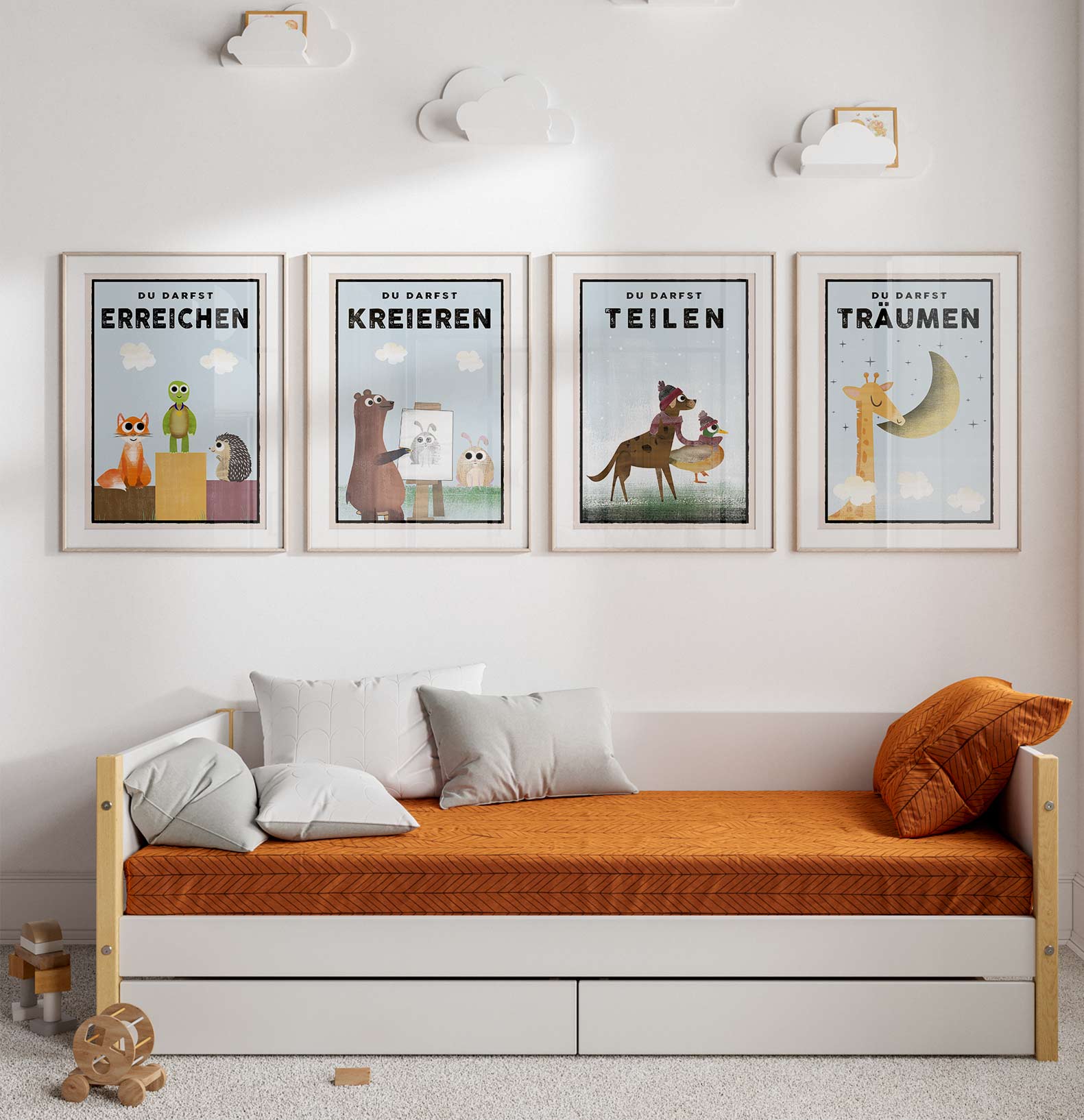 Du darfst TEILEN - Poster - Kindermut