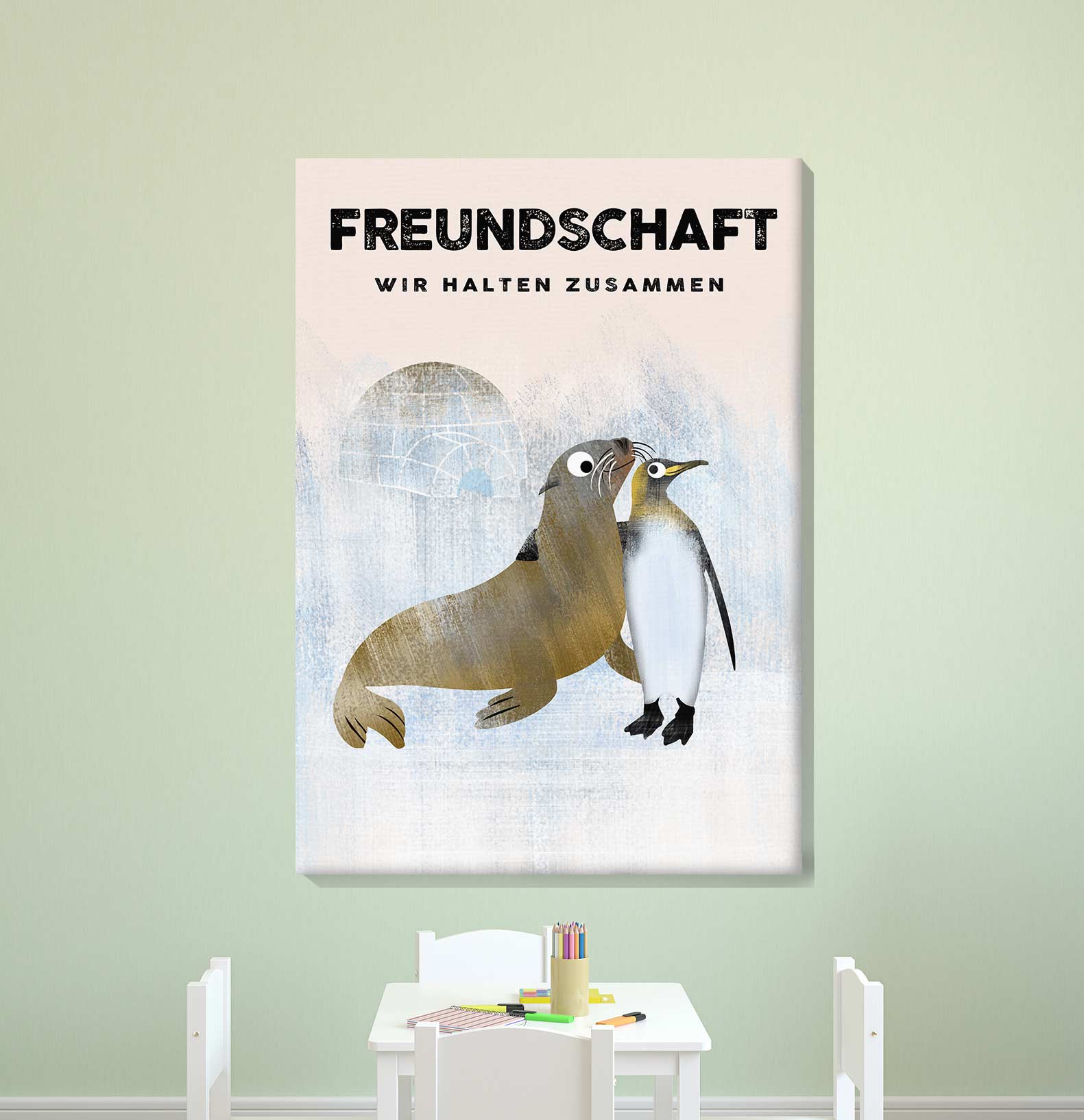 Zauberzukunft Sparpaket - 4er Leinwand Set - Kindermut